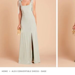 Birdy Grey Sage Green Alex Convertible Dress